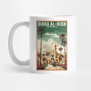 Dibba Al Hisn United Arab Emirates Vintage Travel Tourism Mug